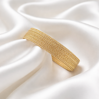 CM Jewelry – Byzylyk Çelik i Larë në Gold 24K