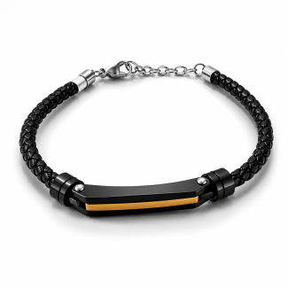 Karl Lagerfeld Bracelet – Black & Gold Edition