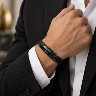 Byzylyk HUGO – Black Leather