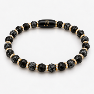 NERO Bracelet – Obsidian Gold.